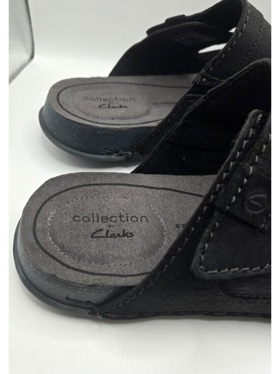 Clarks Collection Crestview Easy Slide Sandals black men\'s size 10M main image 4